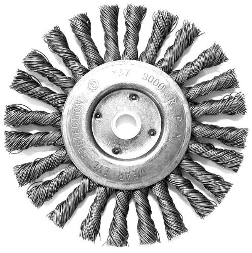 Hot Max 26087 6-Inch Twist Knot Wire Wheel, 5/8-Inch Arbor New