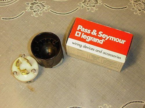 Pass &amp; seymour psl515-p turnlok plug 15a 125v nema l5-15p new in box! for sale