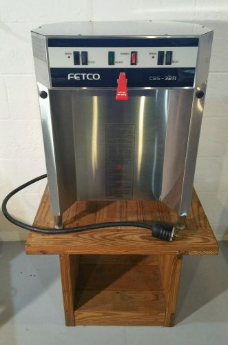 FETCO CBS-32A STAINLESS DUAL COFFEE BREWER MACHINE W/ DIRECT WATERLINE, 240V
