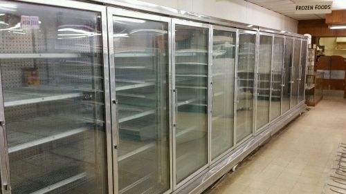 Hussmann freezer Display reach in 10 door RLW-5PU with Compressor Unit