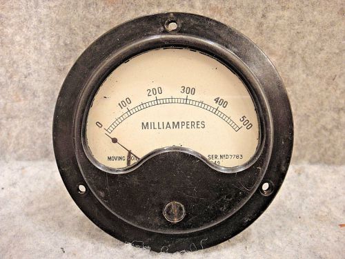 MIP Milliamperes Moving Coil Meter in Bakelite Case