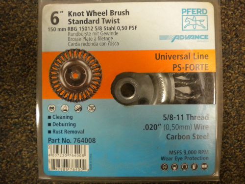 WIRE WHEEL BRUSH KNOT STANDARD TWIST 6&#034; PRFERD 764008 LOT OF 3