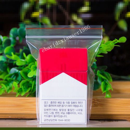 100 9x13cm  Ziplock Bags 2MIL Clear Plastic BAG RECLOSABLE Zipper Small Bags