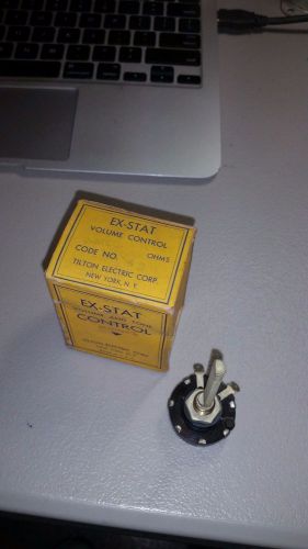 Vintage NOS Ex Stat 2 Meg Volume Control  By Tilton Electric Guaranteed