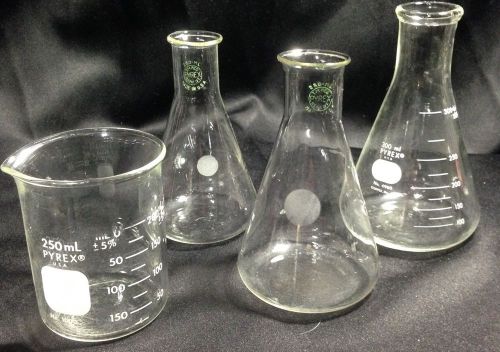 Corning pyrex griffin low form glass beaker science lab glassware guc for sale