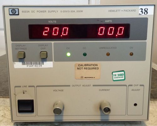 Hp 6023a dc power supply 0-20v 0-30a load tested for sale