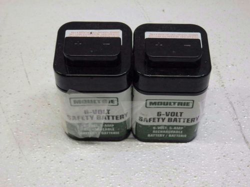 Lot of 2 Moultrie DM6-5S 6V Rechargeable Battery with Safety Top