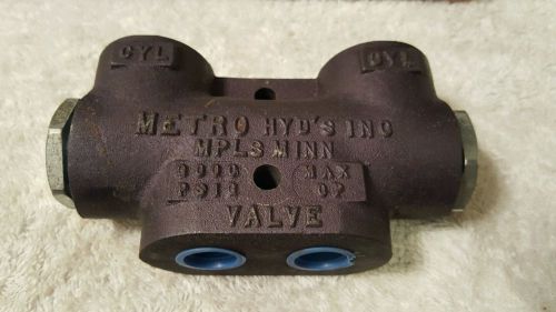 METRO HYDRAULICS 409-04 LOCK VALVE