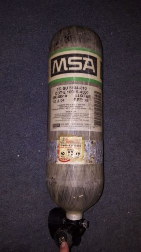 2004 MSA 4500psi 30min Stealth H-30 Carbon SCBA Air Pack Cylinder Tank  scott 11