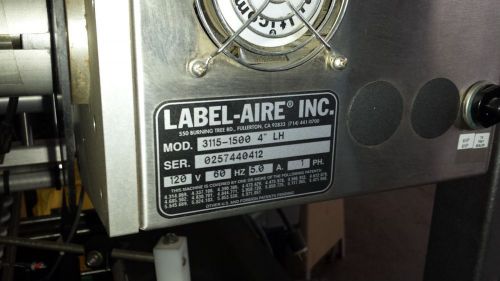 Labelaire 3115ST labeler on portable stand