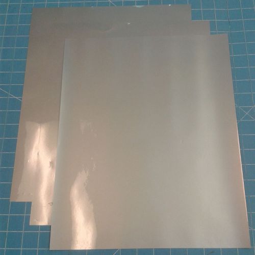 Siser EasyWeed 15&#034; by 12&#034; (3) Precut sheets SILVER Heat Transfer Vinyl