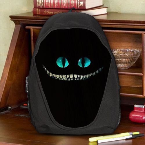 Alice in wonderland cheshire cat teen kids canvas school backpack bag rucksack for sale