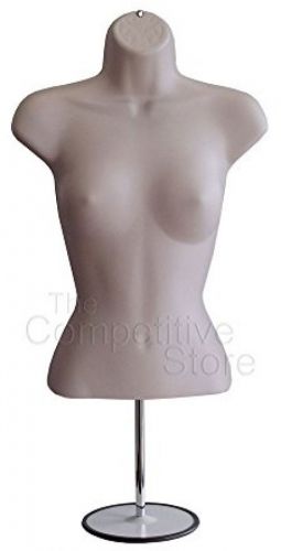 Torso female w/metal base body mannequin form 19 to 38 height (waist long) for for sale