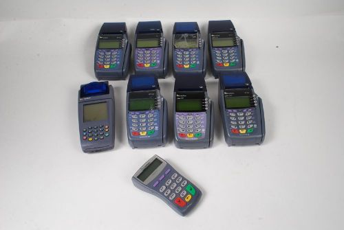 Lot of 9 Verifone 4x 5100 2x 6100 1x VX510 1x Nurit 820 Card Pin Pad AS IS