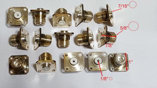 Lot of 15 Rosenberger 4 Hole panel Mount Jack without solder post, RF coaxial co