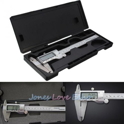 6&#034; 150mm Stainless Steel Electronic Digital Vernier Caliper Micrometer Guage