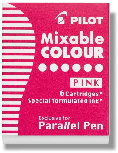 PILOT Parallel Pen Pink Ink 6 Cartridges
