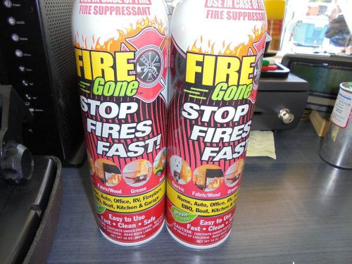 Fire Gone 2NBFG2704 White/Red Fire Extinguisher - 16 oz., (Pack of 2)