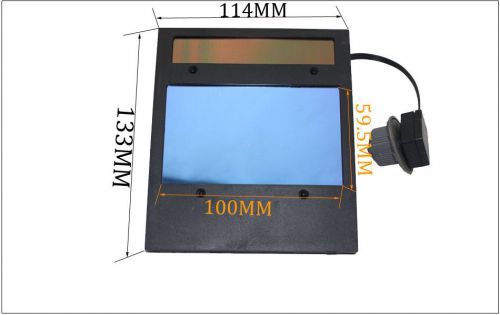 Auto darkening welding filter lens DIN 9-13 , size 133x114mm, with 4arc sensors.