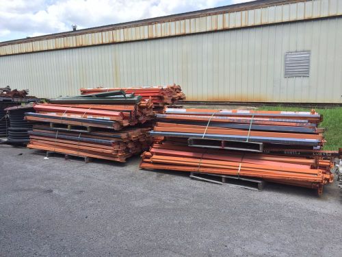 Tear Drop Pallet Rack Beams (Drop In), 8&#039; Length, Lot of 64