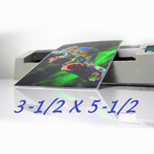 Laminating laminator pouches sheets index card 3-1/2 x 5-1/2 3 mil.  (100- pack) for sale