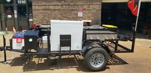 Mobile Food Cart Restaurant on Wheels Business Road Runner BBQ Smoker Trailer