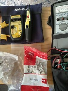 Lot of Telephone line test equipment and tools
