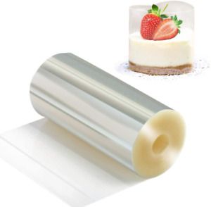 Cake Collars 4 X 394Inch, Picowe Acetate Rolls, Clear Cake Strips, Transparent C