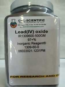 Lead(IV) oxide, 97+%, Inorganic Reagent® 500g