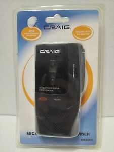 NEW SEALED - Craig VOX Voice Activated 2 Speed Micro Cassette Recorder CR8003