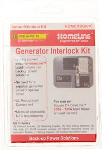 Square D Schneider Electric Generator Interlock Kit HOMCRBGK1C