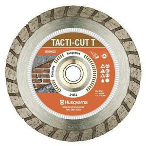 Huqvarna Tacti-Cut Dri Disc 4 in.   D X 7/8 in.   S Turbo Diamond Saw Blade 1 pk