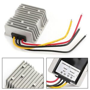 WaterProof 36V/48V to 12V 25A 300W Step Down DC/DC Power Converter Regulator USA