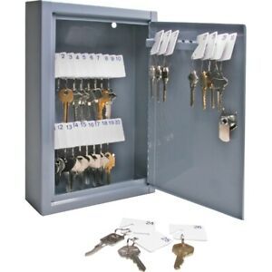 Sparco All-Steel Slot-Style 30-Key Cabinet - 8&#034; x 2.6&#034; x 12.1&#034; - Security Lock -