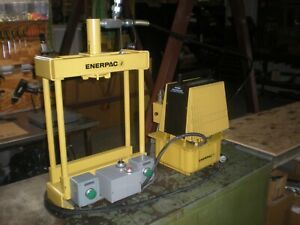 Enerpac PER-2032 Hussh Pump with Enerpac Press Frame - 1HP - 120V - Tests OK