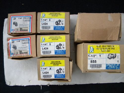 NEW LOT ARLINGTONG / AMERICAN FITTING  CONNECTORS - 1-1/4&#034; - 1-1/2&#039;