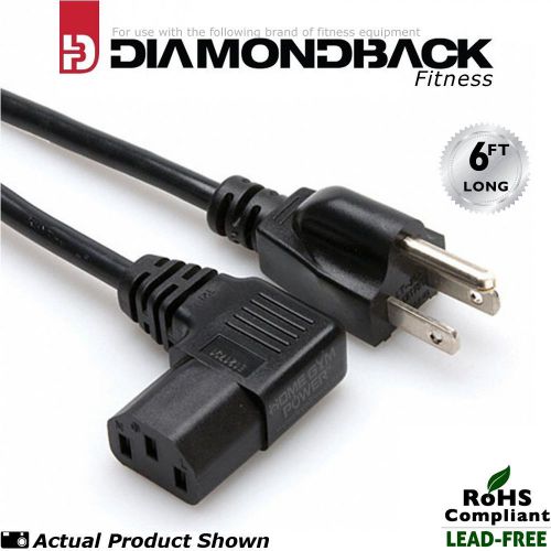 Diamondback Fitness 1260EF Elliptical 6&#039; Long Premium Power Cord (w/90° Angle)