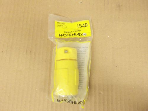 NEW WOODHEAD 1549 SUPER SAFEWAY RECEPTACLE 15 AMP 250V NEMA 6-15R