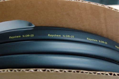 DR-25 shrinkable All lengths size 1/2&#034; Black Heatshrin raychem for 1 Metres