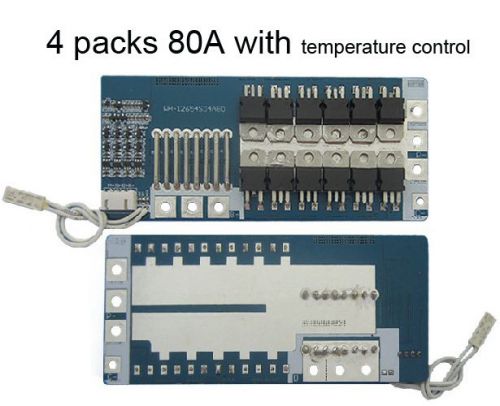 Protection board for 4 packs 14.8v 16.8v 18650 li-ion  battery charger max. 80a for sale