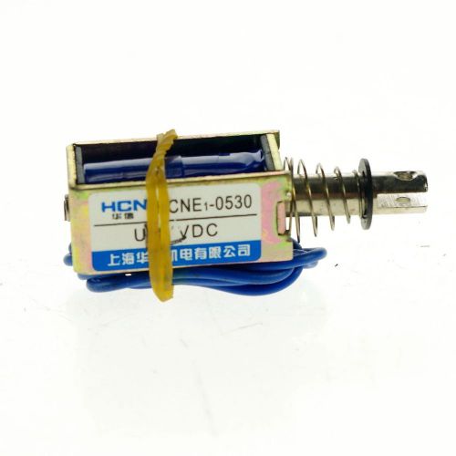 24v pull hold/release10mm stroke 0.41kg force electromagnet solenoidhcne1-0530 for sale