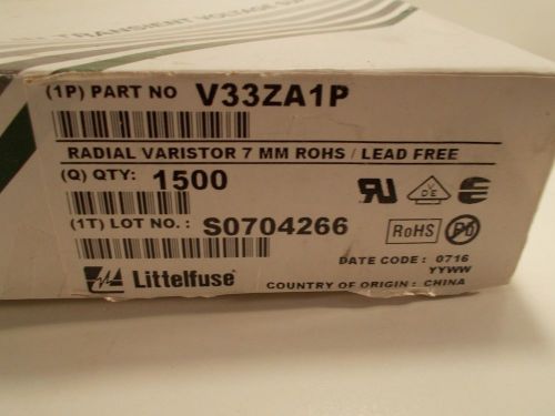 1500-Littlefuse V33ZA1P METAL OXIDE VARISTAR