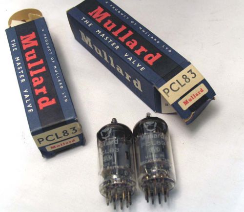 2 NOS MULLARD PCL83  LN309 tubes