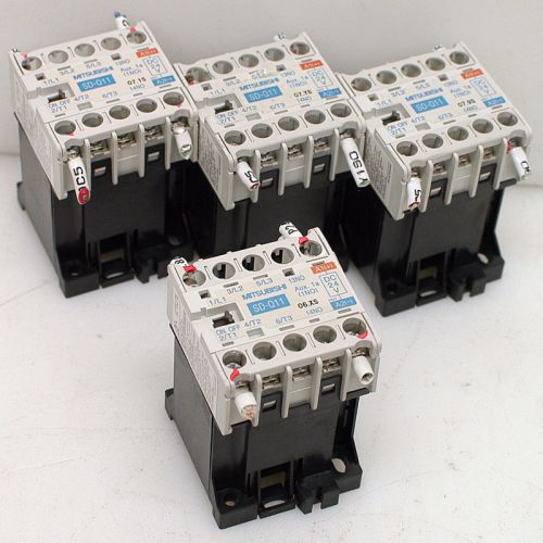 Lot: 4 Mitsubishi SD-Q11 Magnetic Contactors 24VDC Coil 4kW 5HP 690V 20A 3 Phase