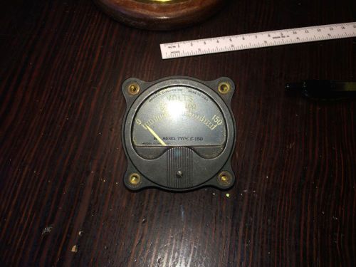 Vintage General Electric Aero Type E-150 Volt Meter GE Plane Generator Boat Car