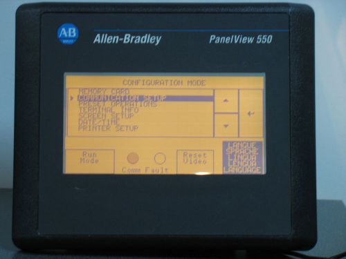 ALLEN BRADLEY 2711-T5A9L1 PANELVIEW 550 SER. A; REV.B; FRN.3.30