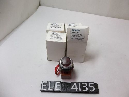 Siemens 3SB03-TL1R 30mm Press Test Light - Red Lens - Lot of 4 (ELE4135)