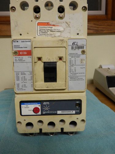 Cutler-Hammer KD35K Industrial Circuit Breaker 3-Pole 400Amp KD3400F