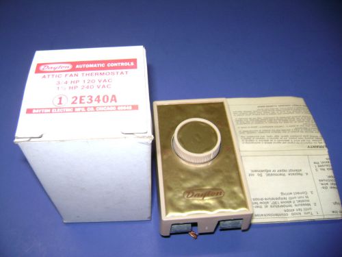 1 Dayton Attic Fan Thermostat # 2E3408