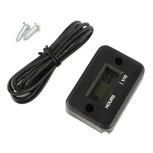 Inductive Digital Hour Meter Dirt Bike Marine Boat Quad ATV Motorbike Snowmobile